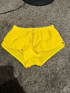 Men’s Yellow Swim Trunks by Todd Sanfield